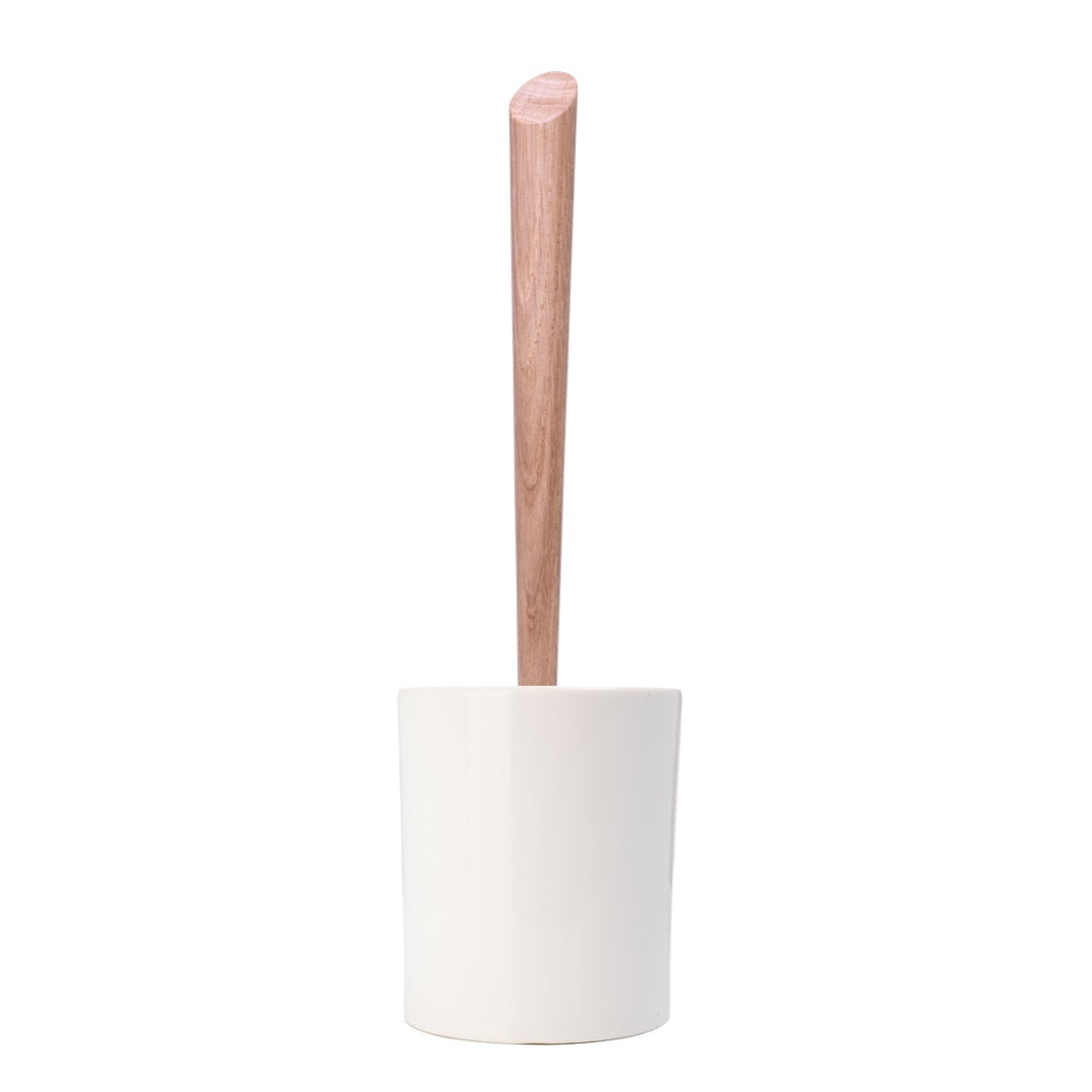 Toilettenbürste WOODLINE Set Keramik weiss