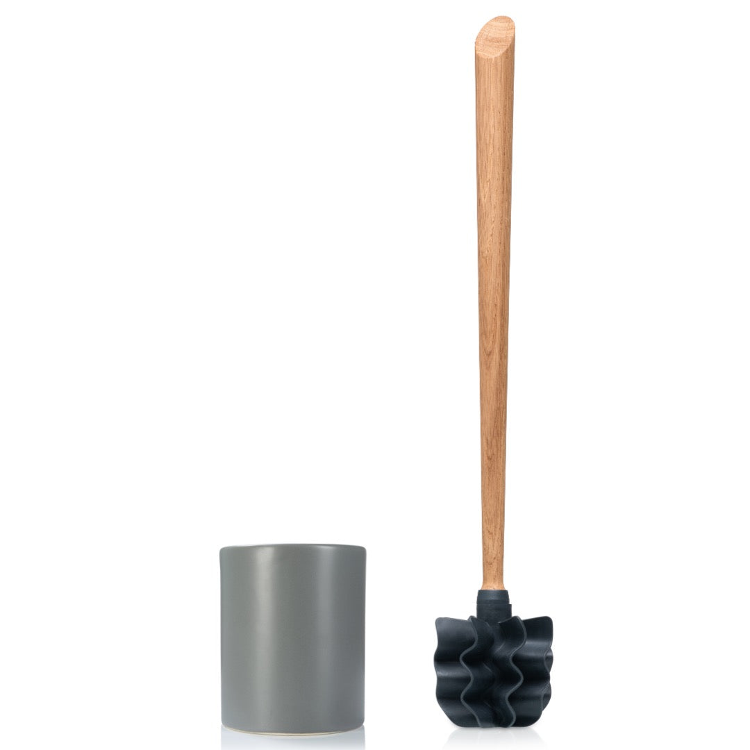 Toilettenbürste WOODLINE Set Keramik grau