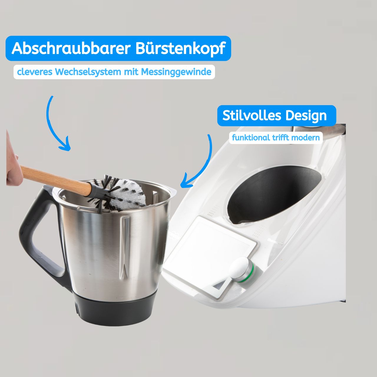 Flaschen- und Mixtopf-Bürste BOTTLA