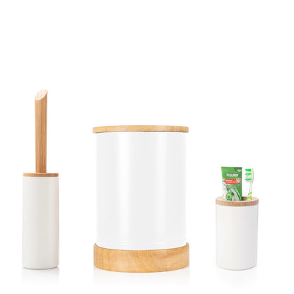 Sparset: Upcycling Badmülleimer + Toilettenbürste + Aufbewahrungsdose