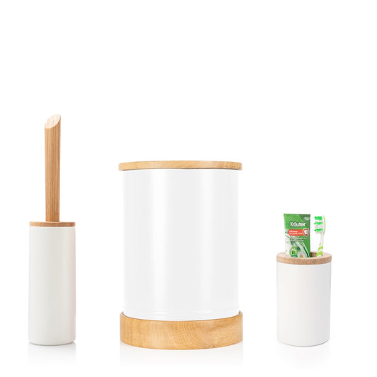Sparset: Upcycling Badmülleimer + Toilettenbürste + Aufbewahrungsdose