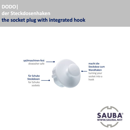 Steckdosenhaken DODO 4er