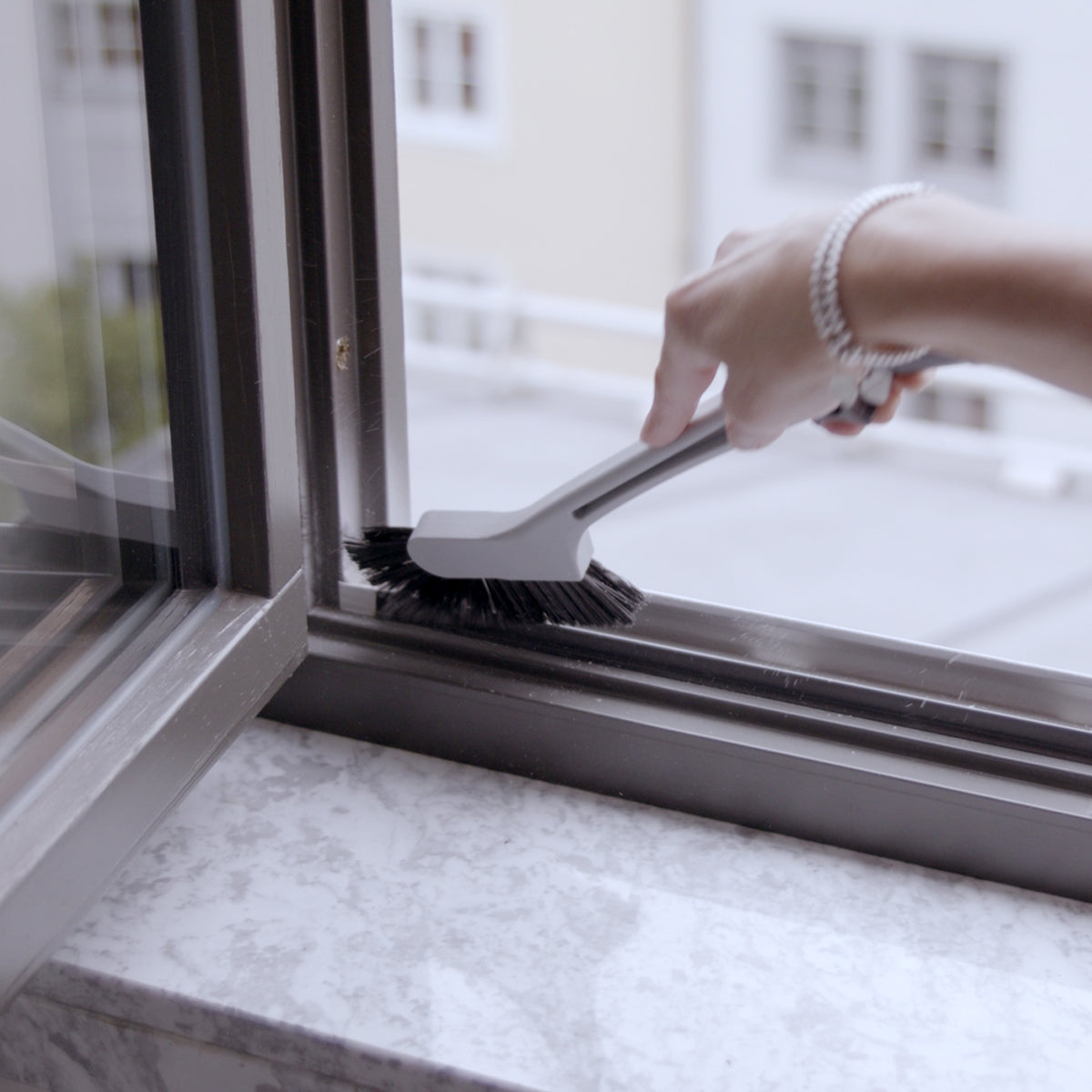 Fensterprofilbürste WILMA + Adapter im Set